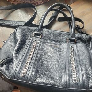 Caroline Neron Black Leather Purse